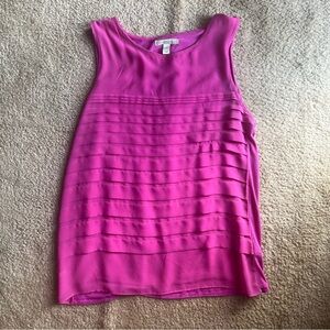 Dana Buchman vibrant pink blouse 🌸 size medium